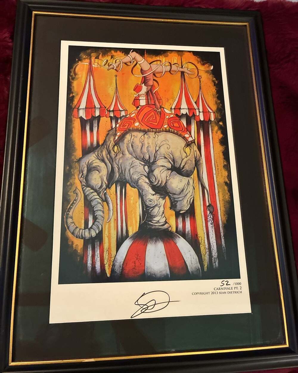 Sean Dietrich "Carnivale Pt. 2" Limited Edition Signed Print 52/1000 A663